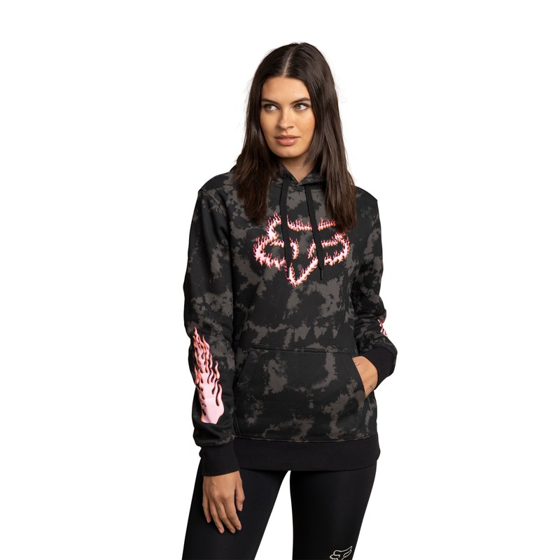BLUZA Z KAPTUREM FOX TS57 UNISEX BLACK  ENDURO CROSS