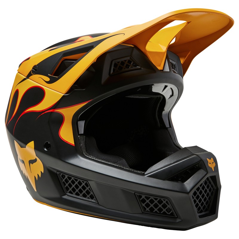KASK FOX V3 SUPR TRIK LE BLACK/YELLOW/YELLOW  ENDURO CROSS