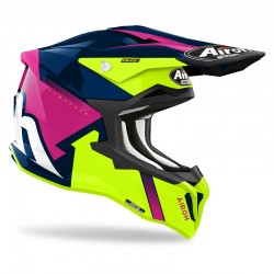 KASK AIROH STRYCKER BLAZER BLUE/PINK GLOSS 