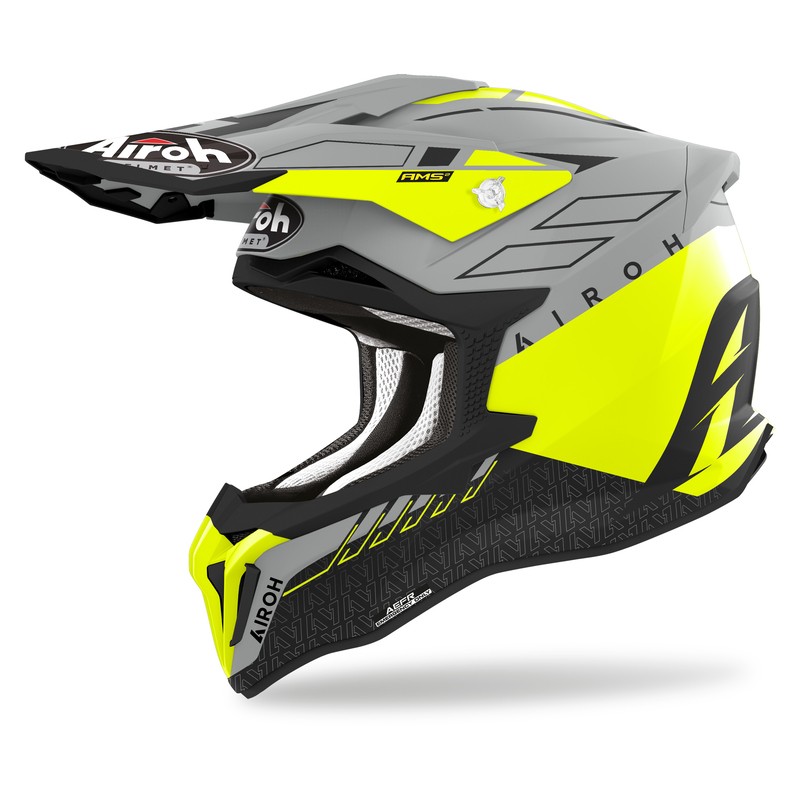 KASK AIROH STRYCKER SKIN YELLOW MATT 
