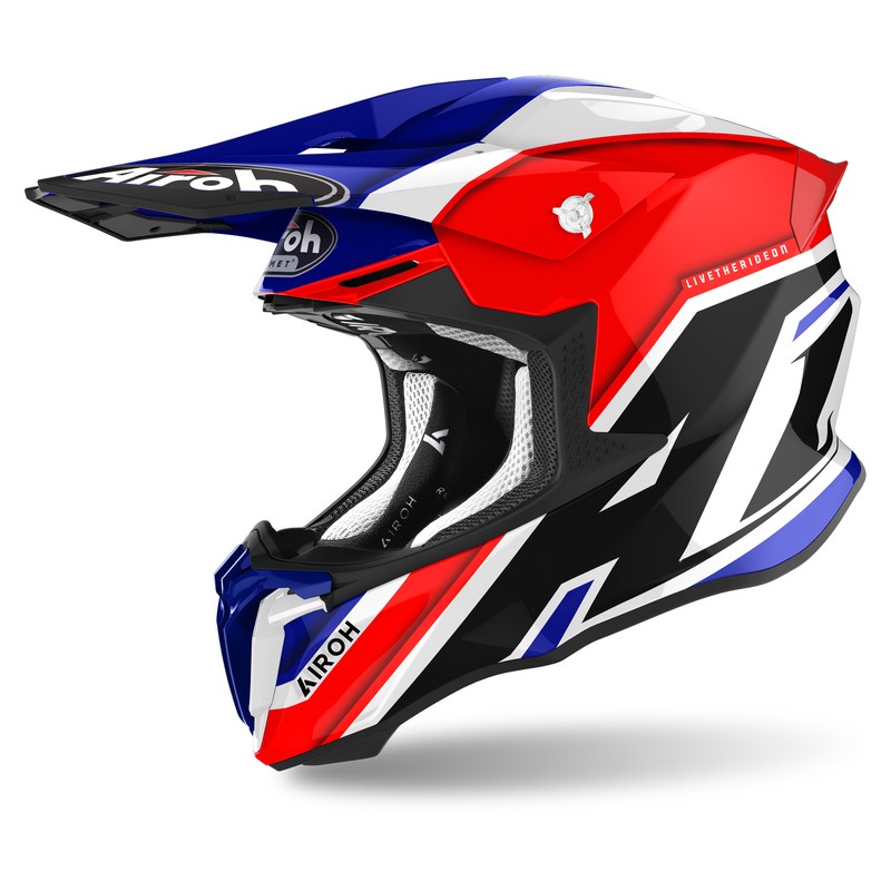 KASK AIROH TWIST 2.0 SHAKEN BLUE GLOSS 