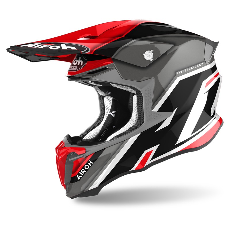 KASK AIROH TWIST 2.0 SHAKEN RED GLOSS 