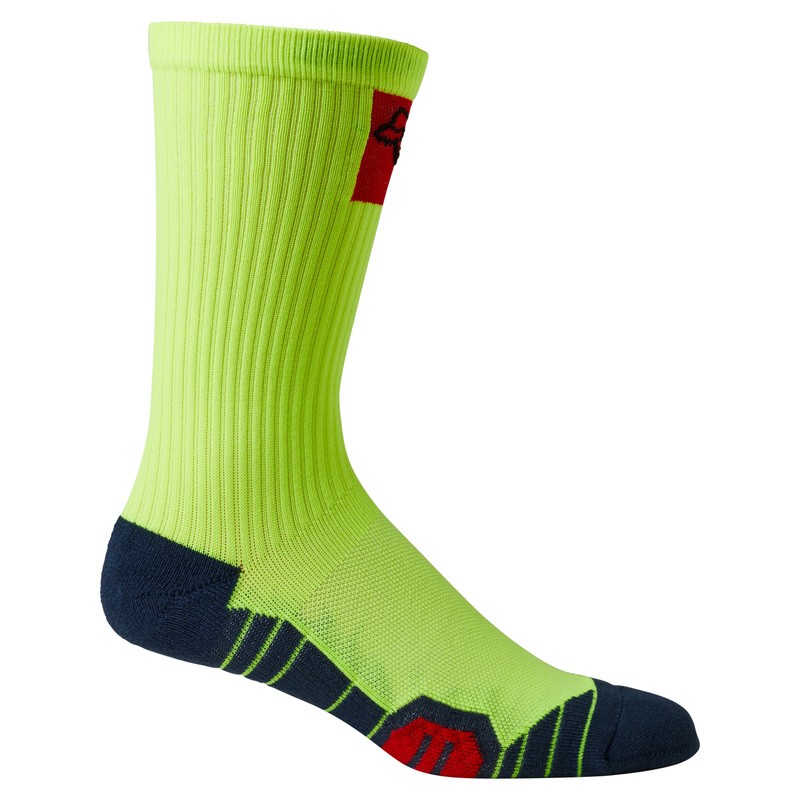 SKARPETY FOX 8 RANGER CUSHION SE FLUO YELLOW  ENDURO CROSS