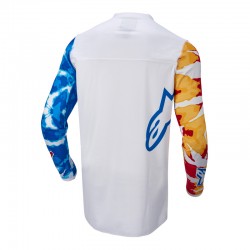 BLUZA ALPINESTARS RACER SQUAD WHITE/RED/YELLOW/TURQUOISE 
