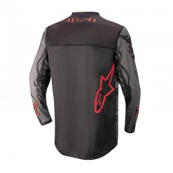 BLUZA ALPINESTARS RACER TACTICAL JUNIOR BLACK/GREY CAMO/FLUO RED 
