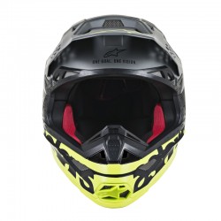 KASK ALPINESTARS SUPERTECH S-M8 RADIUM BLACK MATTE/MID GREY/FLUO YELLOW 