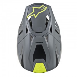 KASK ALPINESTARS SUPERTECH S-M8 RADIUM BLACK MATTE/MID GREY/FLUO YELLOW 