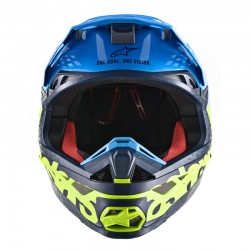 KASK ALPINESTARS SUPERTECH S-M8 RADIUM AQUA/FLUO YELLOW/NAVY M&G 