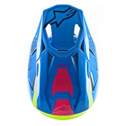 KASK ALPINESTARS SUPERTECH S-M8 RADIUM AQUA/FLUO YELLOW/NAVY M&G 