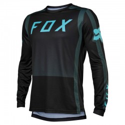 KOSZULKA ROWEROWA Z DŁUGIM RĘKAWEM FOX JUNIOR DEFEND RACE CAPSULE EMERALD  ENDURO CROSS