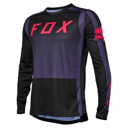 KOSZULKA ROWEROWA Z DŁUGIM RĘKAWEM FOX JUNIOR DEFEND RACE CAPSULE SANGRIA  ENDURO CROSS