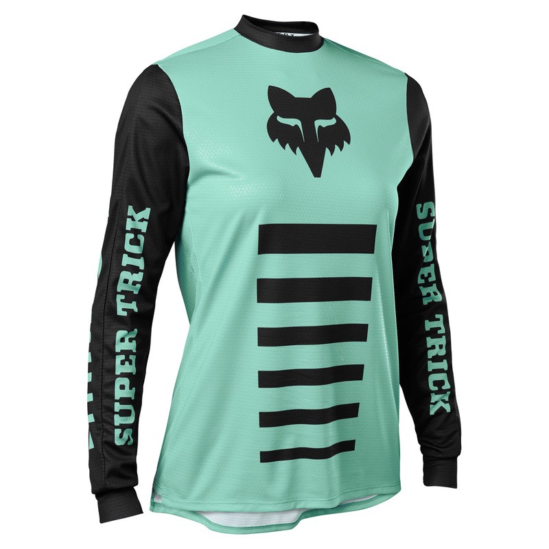 KOSZULKA ROWEROWA Z DŁUGIM RĘKAWEM FOX LADY DEFEND SUPR TRIK LE JADE  ENDURO CROSS