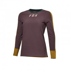 KOSZULKA ROWEROWA Z DŁUGIM RĘKAWEM FOX LADY DEFEND THERMAL ROOTBEER  ENDURO CROSS