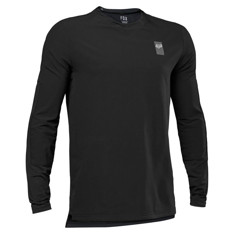 KOSZULKA ROWEROWA Z DŁUGIM RĘKAWEM FOX DEFEND THERMAL BLACK  ENDURO CROSS