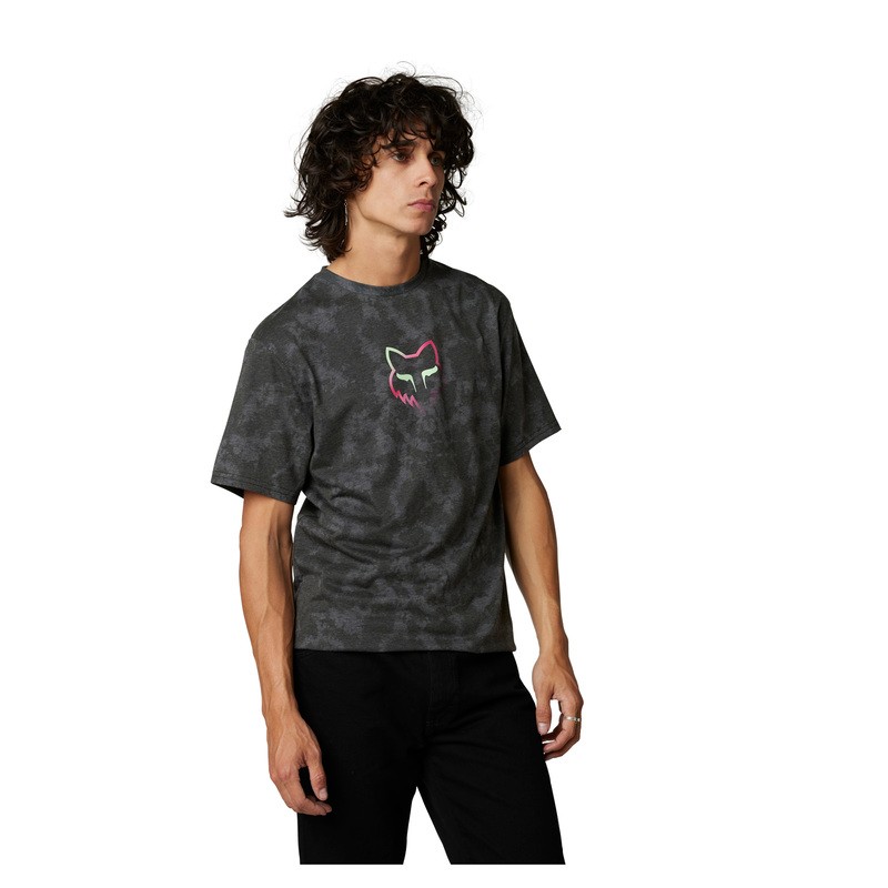 T-SHIRT FOX DETONATE TECH BLACK  ENDURO CROSS