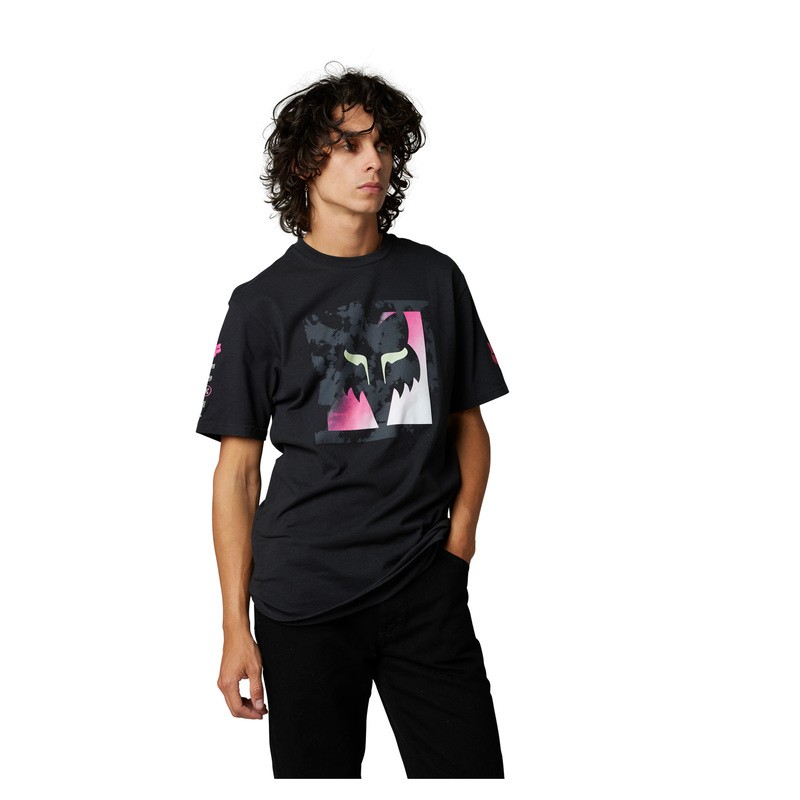 T-SHIRT FOX DETONATE BLACK  ENDURO CROSS