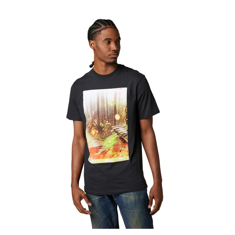 T-SHIRT FOX DILINEATION BLACK  ENDURO CROSS