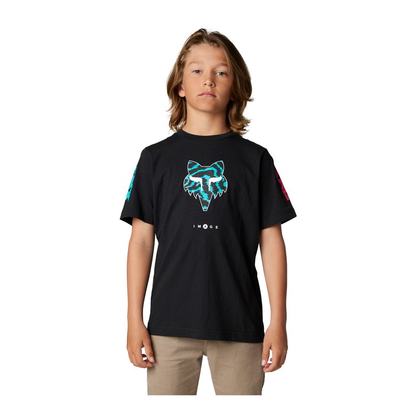 T-SHIRT FOX JUNIOR NUKLR HEAD BLACK  ENDURO CROSS