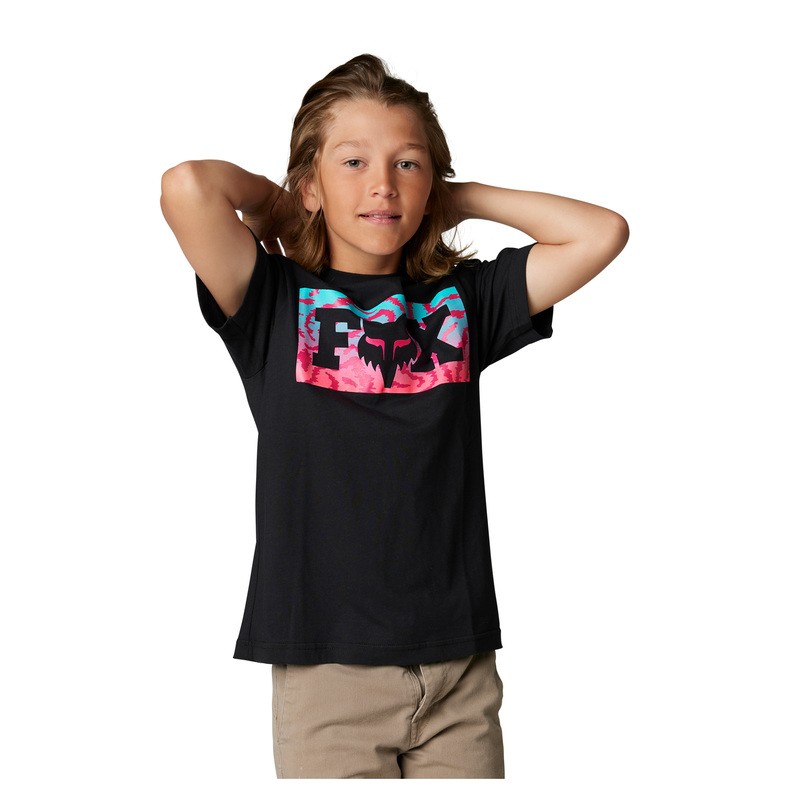 T-SHIRT FOX JUNIOR NUKLR BLACK  ENDURO CROSS