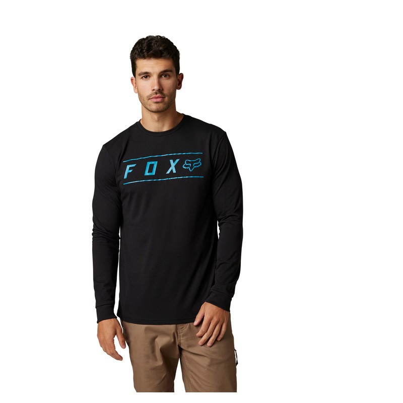 KOSZULKA Z DŁUGIM RĘKAWEM FOX PINNACLE BLACK  ENDURO CROSS