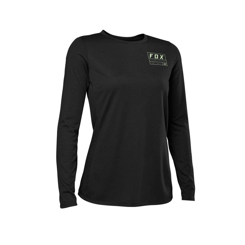 KOSZULKA ROWEROWA Z DŁUGIM RĘKAWEM FOX LADY RANGER DR BLACK  ENDURO CROSS