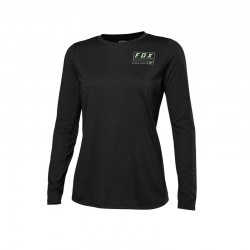 KOSZULKA ROWEROWA Z DŁUGIM RĘKAWEM FOX LADY RANGER DR BLACK  ENDURO CROSS