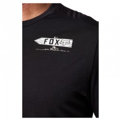 KOSZULKA ROWEROWA Z DŁUGIM RĘKAWEM FOX RANGER DR BLACK  ENDURO CROSS