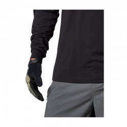 KOSZULKA ROWEROWA Z DŁUGIM RĘKAWEM FOX RANGER DR BLACK  ENDURO CROSS