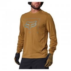 KOSZULKA ROWEROWA Z DŁUGIM RĘKAWEM FOX RANGER DR MD TRED CARAMEL  ENDURO CROSS