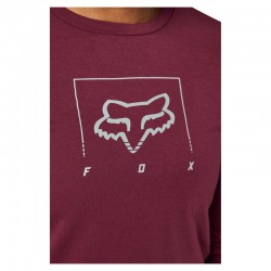 KOSZULKA ROWEROWA Z DŁUGIM RĘKAWEM FOX LADY RANGER DR MID DARK MAROON  ENDURO CROSS