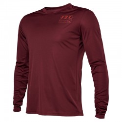 KOSZULKA ROWEROWA Z DŁUGIM RĘKAWEM FOX RANGER SWATH DARK MAROON  ENDURO CROSS