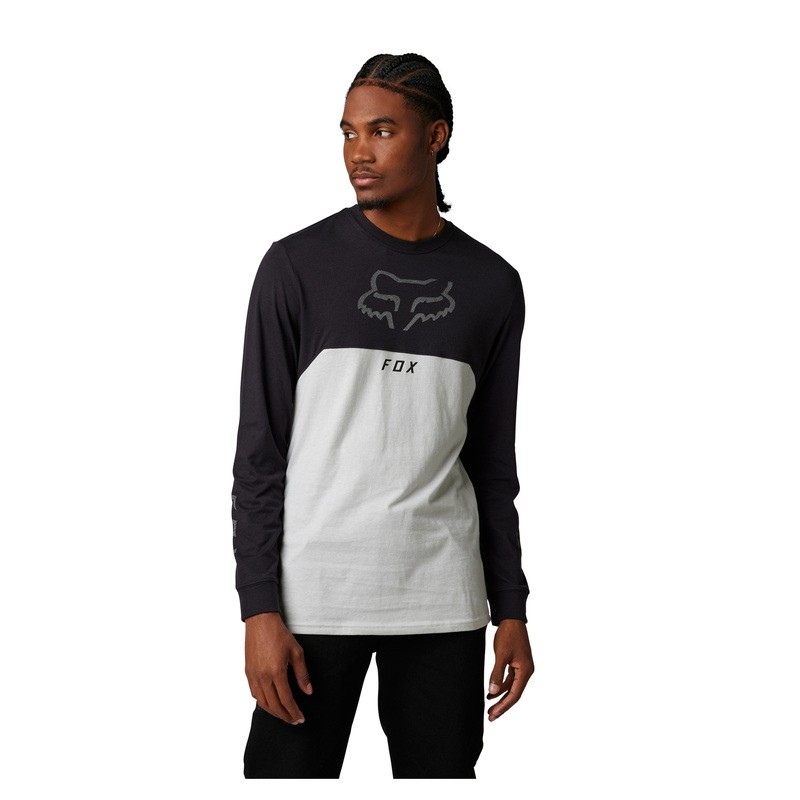 KOSZULKA Z DŁUGIM RĘKAWEM FOX RYAKTR BLACK  ENDURO CROSS