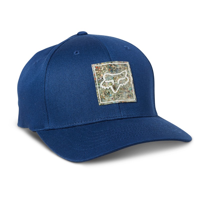 CZAPKA Z DASZKIEM FOX SAME LEVEL FLEXFIT DEEP COBALT  ENDURO CROSS