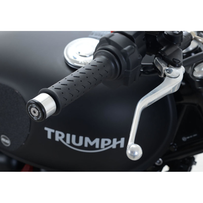 KOŃCÓWKI KIEROWNICY, TRIUMPH STREET TWIN/SPEED TWIN 19-, BLACK