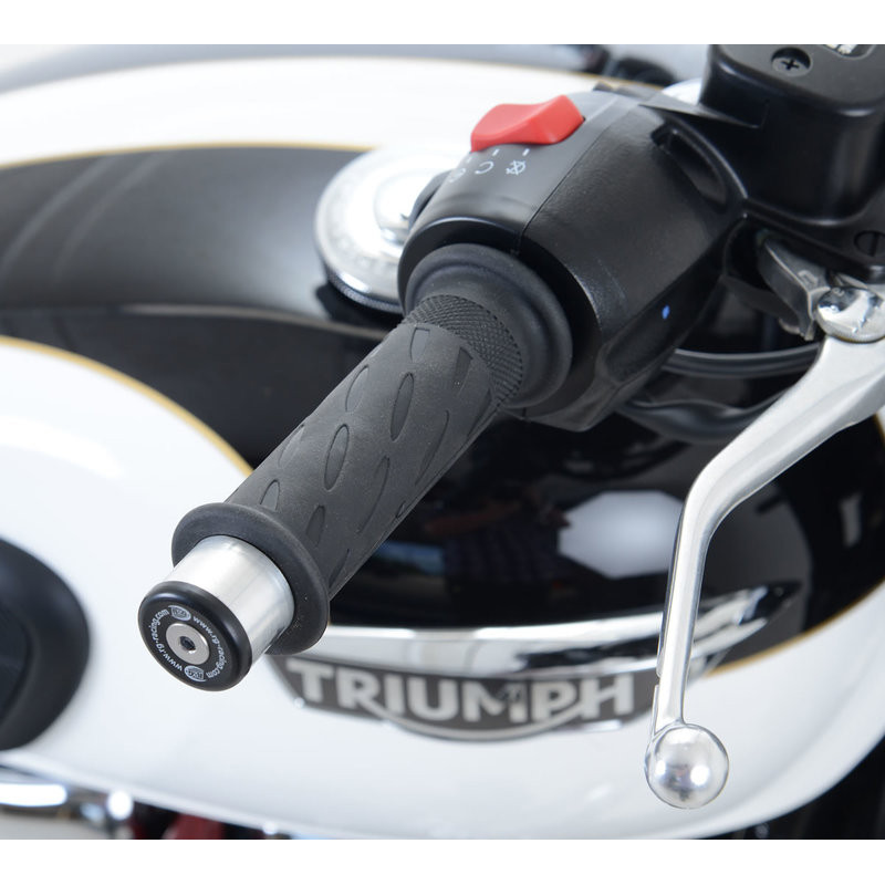 KOŃCÓWKI KIEROWNICY, TRIUMPH T120 BONNEVILLE, BONNEVILLE BOBBER 17-, STREET CUP 17-, BLACK