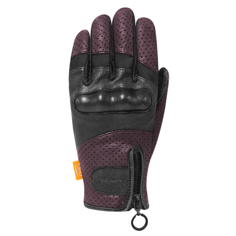 RĘKAWICE SKÓRZANE RACER LADY BELLA 3 BLACK/BURGUNDY 