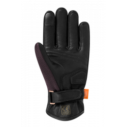 RĘKAWICE SKÓRZANE RACER LADY BELLA 3 BLACK/BURGUNDY 