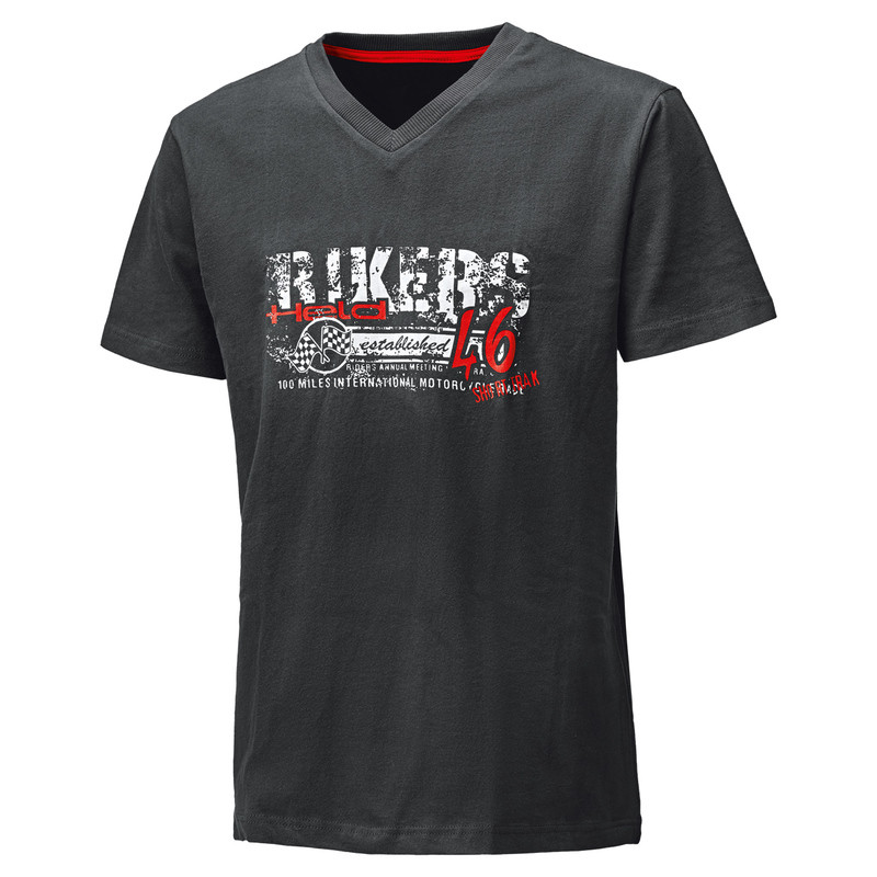 T-SHIRT HELD BIKERS BLACK/RED 