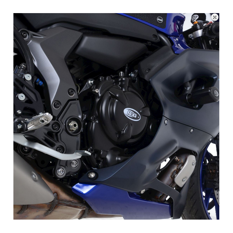 OSŁONA SILNIKA RG RACING, LEWA STRONA OSŁONA GENERATORA YAMAHA R7, MT-07, XSR700, TRACER 700 BLACK