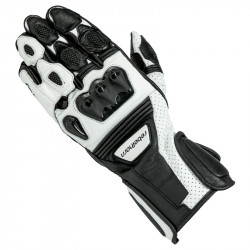 RĘKAWICE SKÓRZANE REBELHORN BLAZE PRO BLACK/WHITE 