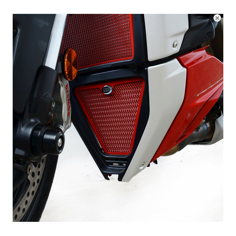 OSŁONA CHŁODNICY OLEJU RG RACING DUCATI STREETFIGHTER V4(S) 20- BLACK