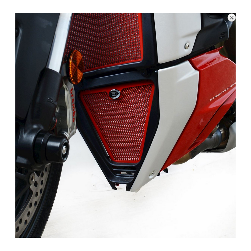 OSŁONA CHŁODNICY OLEJU RG RACING DUCATI STREETFIGHTER V4(S) 20- RED