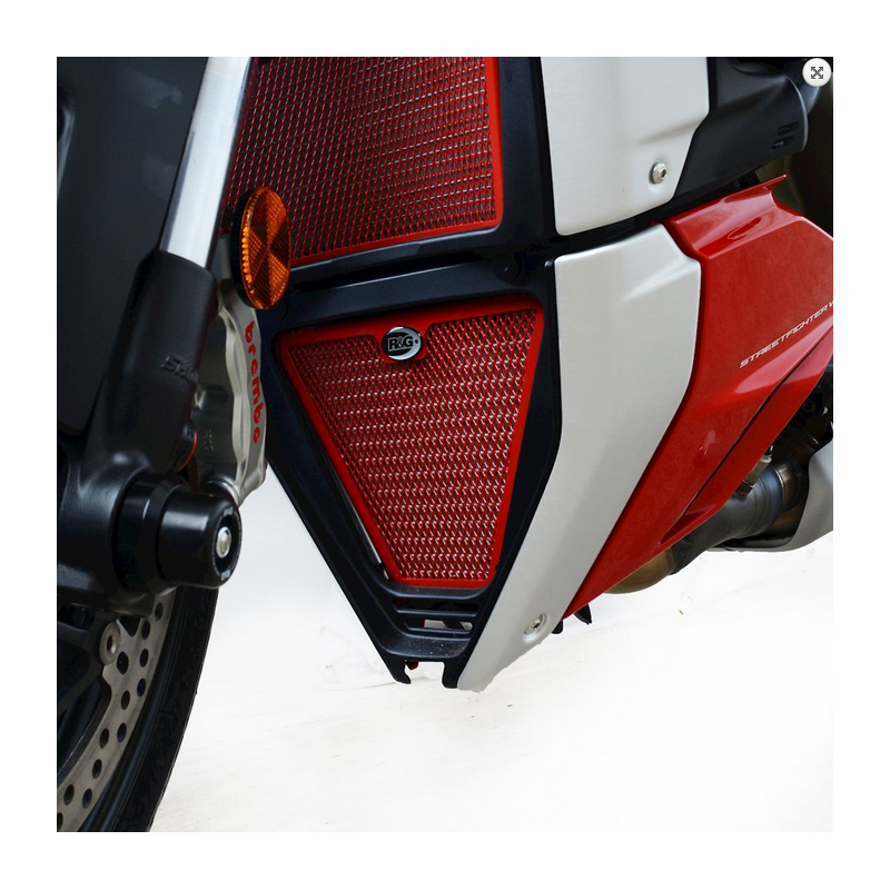 OSŁONA CHŁODNICY OLEJU RG RACING DUCATI STREETFIGHTER V4(S) 20- TITANIUM