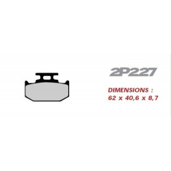 KLOCKI HAMULCOWE NISSIN 227ST