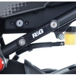 ZAŚLEPKA PODNÓŻKA, YAMAHA MT-07, PARA TYLNA, BLACK
