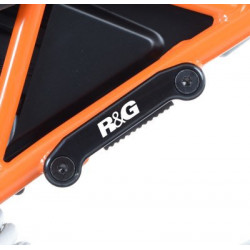 ZAŚLEPKA PODNÓŻKA, KTM RC125 / 200 / 390, PARA TYLNA, BLACK