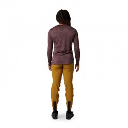 KOSZULKA ROWEROWA Z DŁUGIM RĘKAWEM FOX LADY RANGER TRU DRI DARK MAROON  ENDURO CROSS