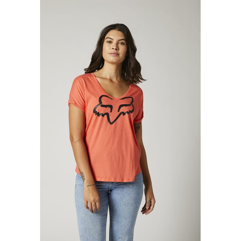 T-SHIRT FOX LADY BOUNDARY FLAMINGO  ENDURO CROSS