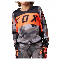 BLUZA FOX JUNIOR 180 BNKR GREY CAMO  ENDURO CROSS