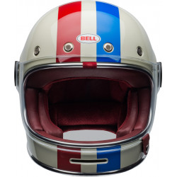 KASK BELL BULLITT DLX COMMAND VINTAGE WHITE/RED/BLUE 